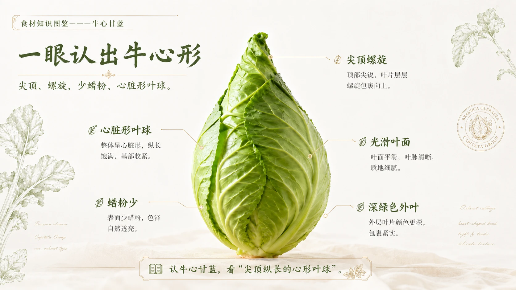 万物知识图鉴系列作品PPT——牛心甘蓝 - 预览图3