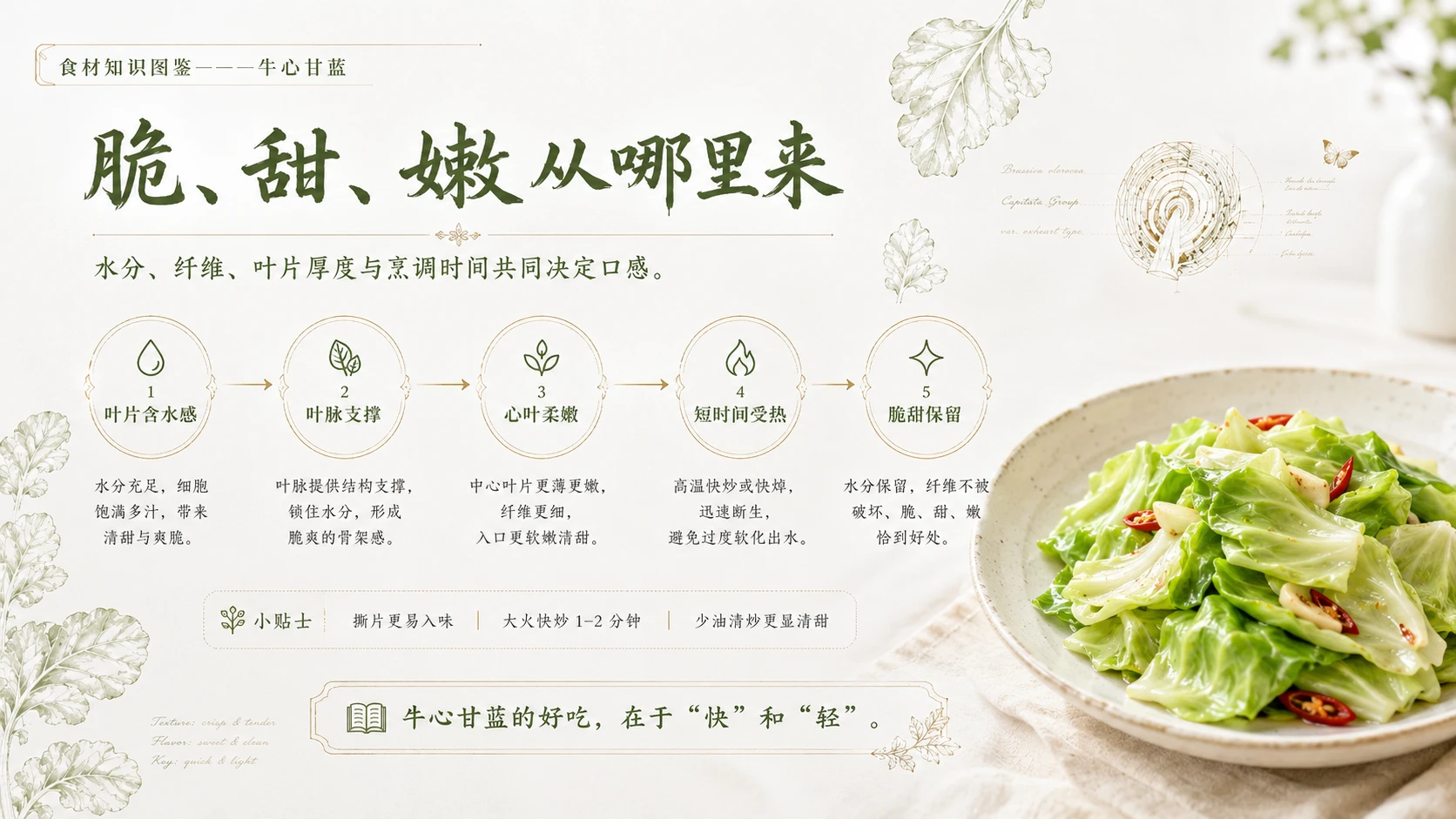 万物知识图鉴系列作品PPT——牛心甘蓝 - 预览图6