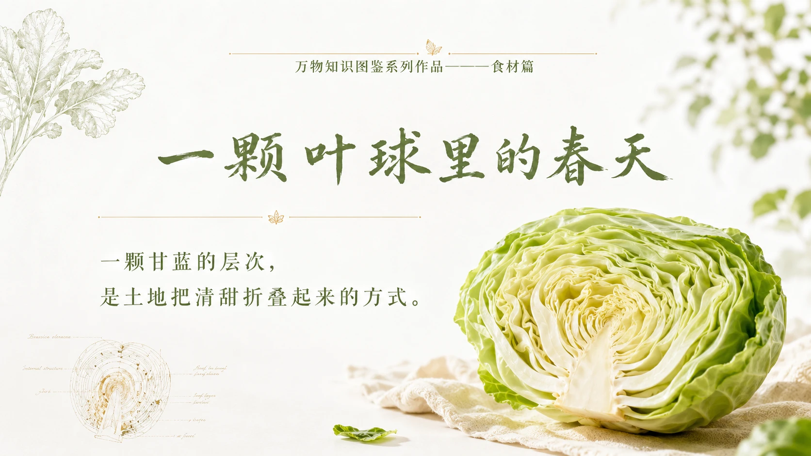 万物知识图鉴系列作品PPT——牛心甘蓝 - 预览图10