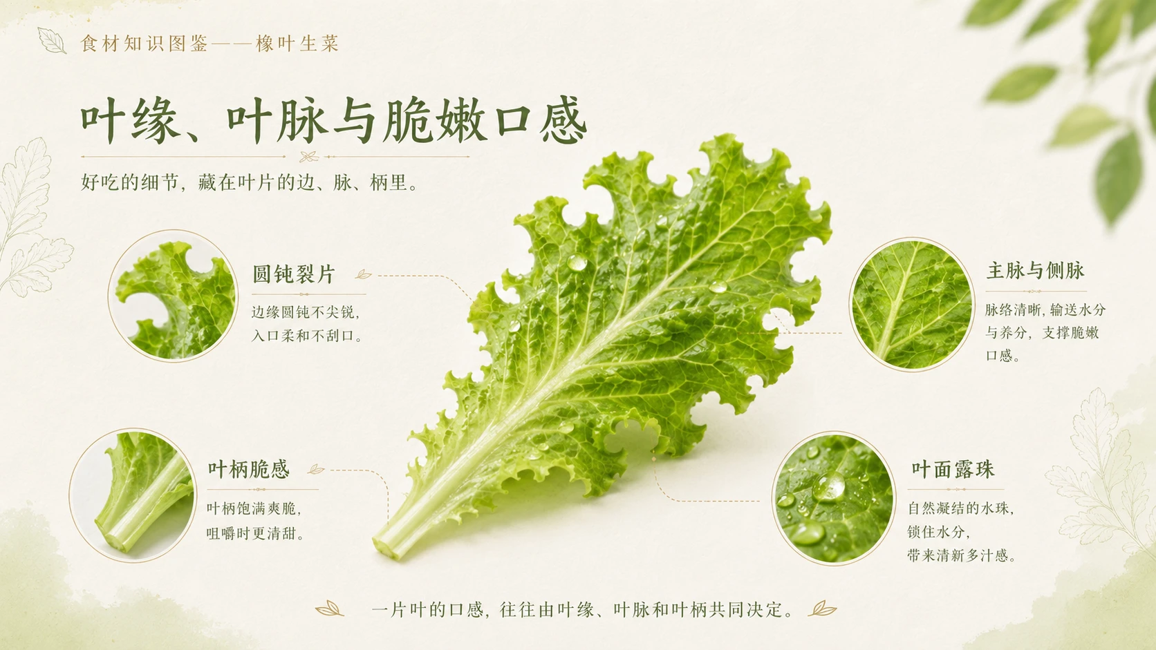 万物知识图鉴系列作品PPT——橡叶生菜 - 预览图7
