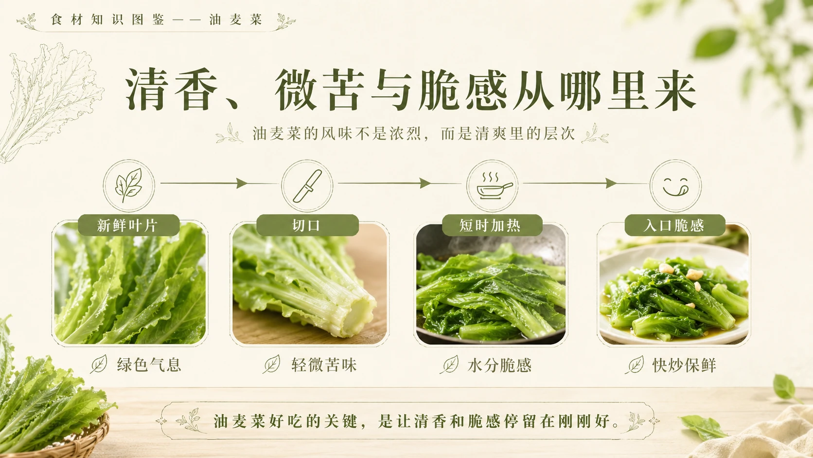 万物知识图鉴系列作品PPT——油麦菜 - 预览图6