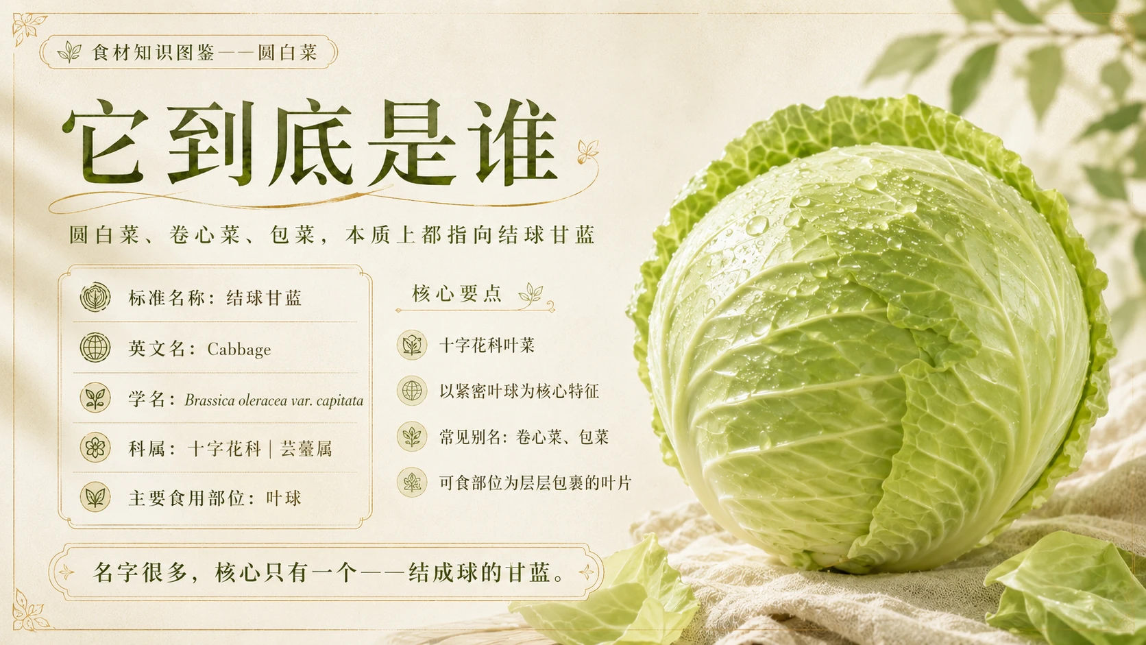 万物知识图鉴系列作品PPT——圆白菜 - 预览图2