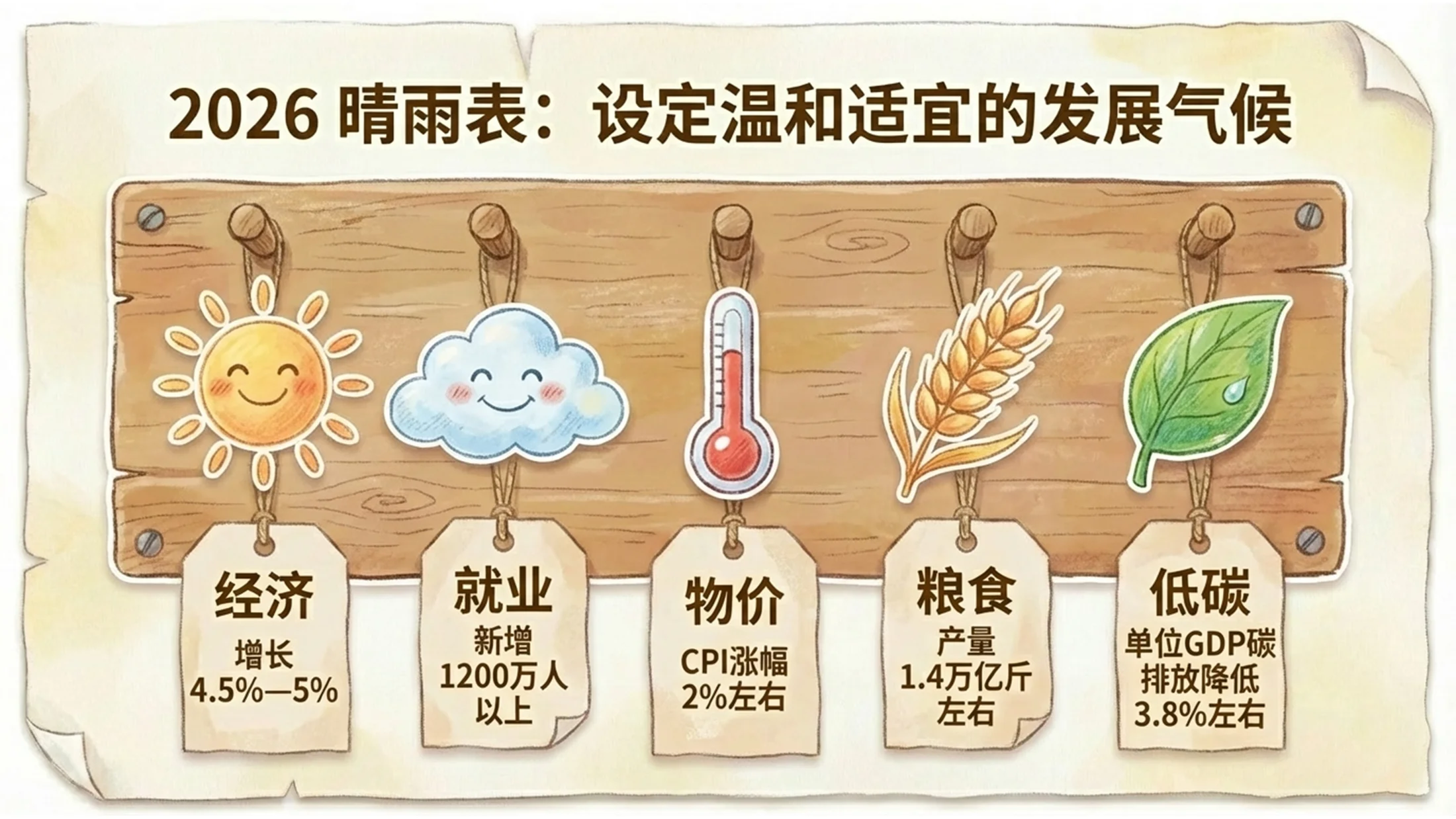 儿插风格（naive art）风格政府工作报告PPT - 预览图6