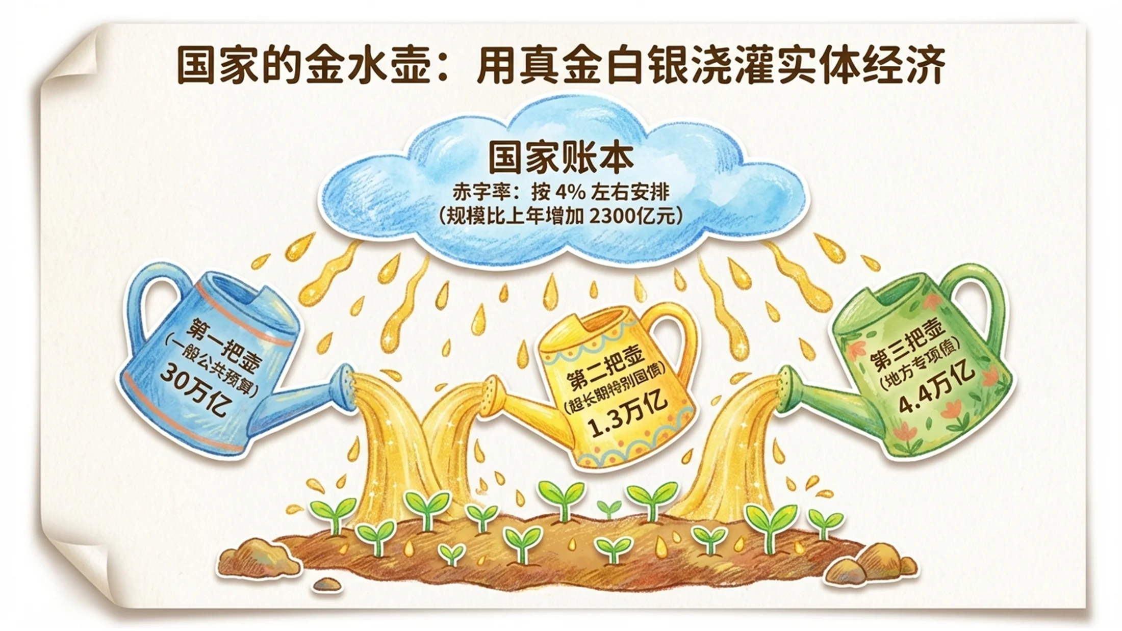 儿插风格（naive art）风格政府工作报告PPT - 预览图7