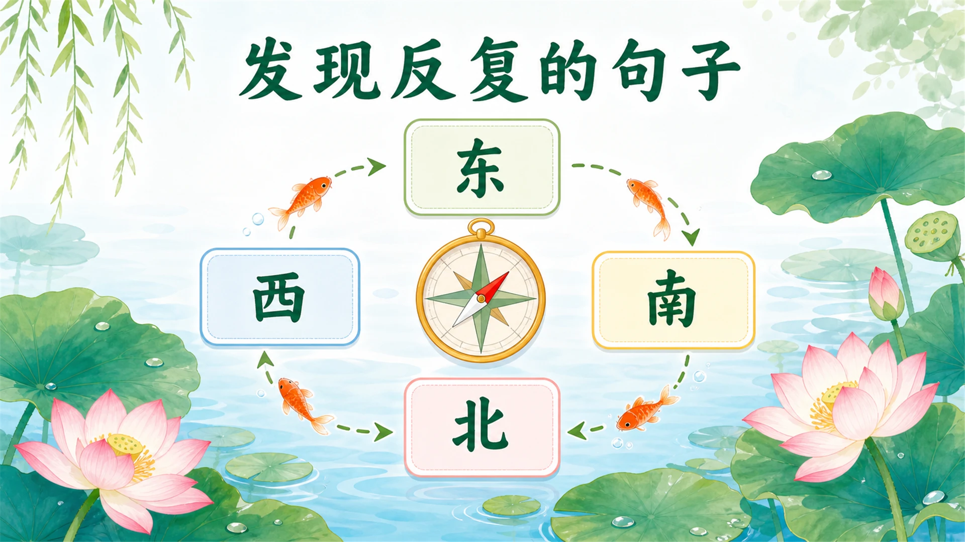 小学古诗课堂系列课件PPT【完整课件包】——江南 - 预览图9