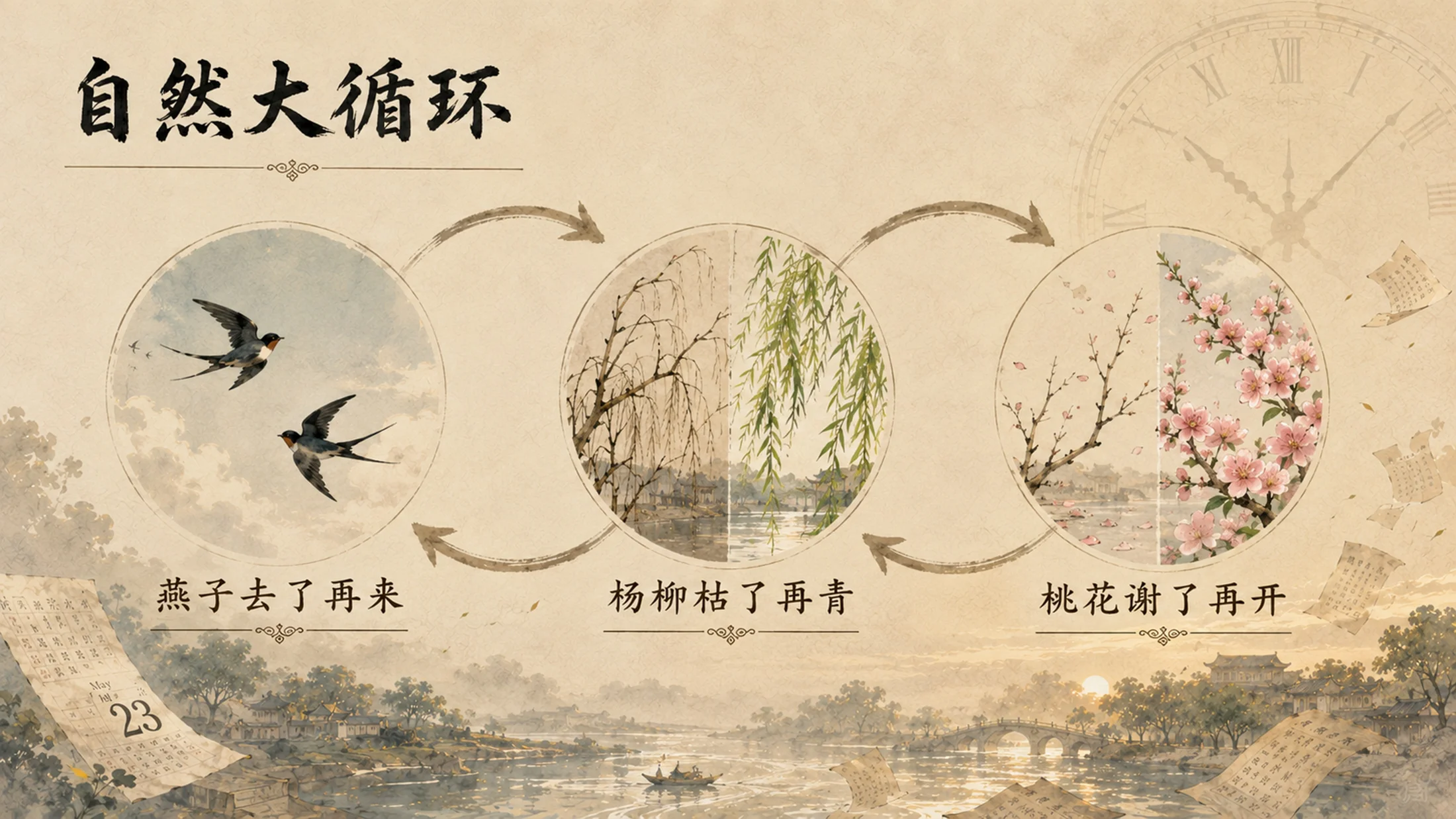 部编版小学语文六年级下册《匆匆》PPT课件｜朱自清散文诗意公开课模板 - 预览图4