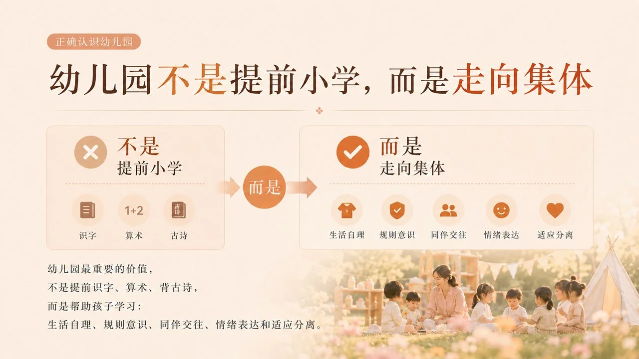 家长课堂PPT:孩子满3岁，一定要上幼儿园吗？ - 预览图3