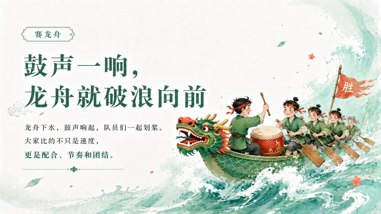 传统文化科普端午节课件：粽香端午龙舟破浪PPT - 预览图12