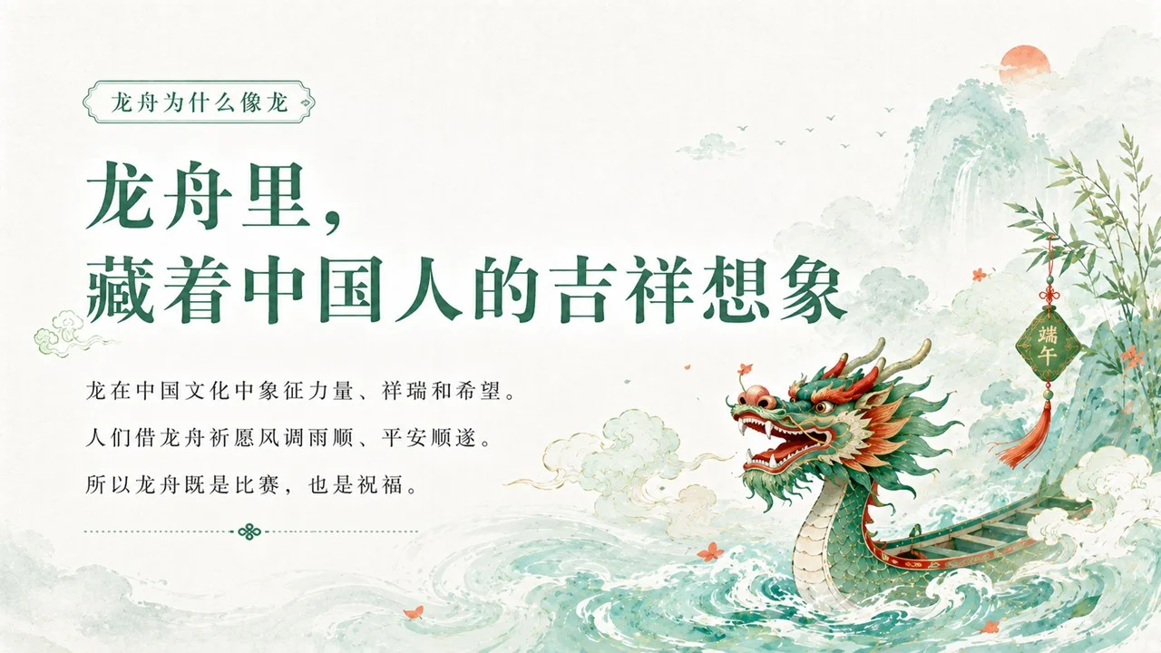 传统文化科普端午节课件：粽香端午龙舟破浪PPT - 预览图14