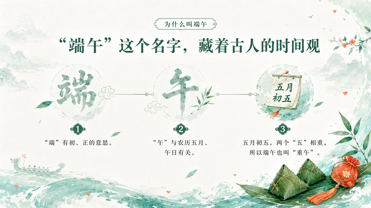 传统文化科普端午节课件：粽香端午龙舟破浪PPT - 预览图4