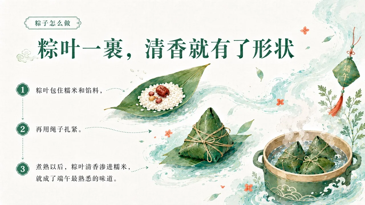 传统文化科普端午节课件：粽香端午龙舟破浪PPT - 预览图10