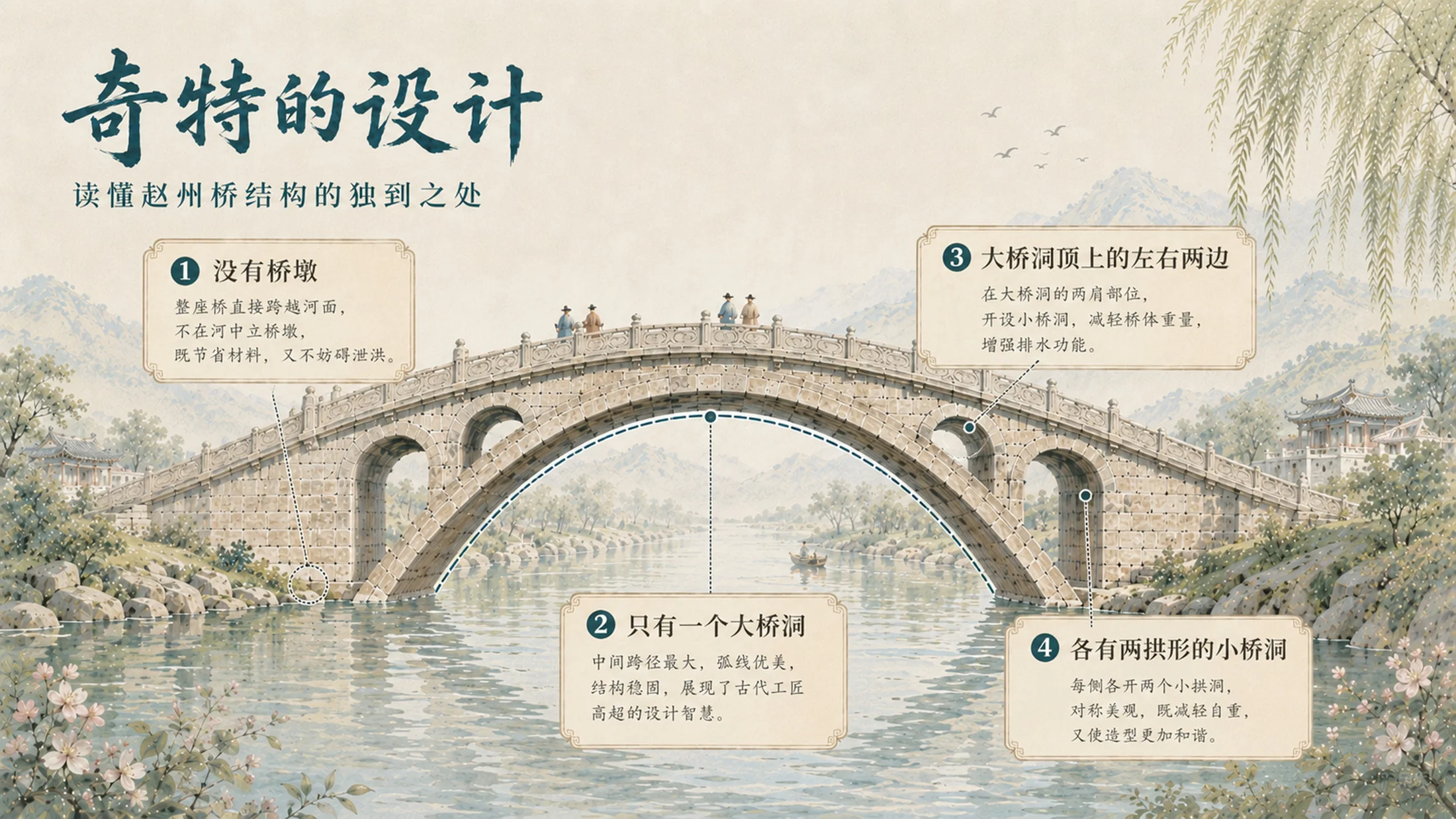 部编版小学语文三年级下册《赵州桥》PPT课件｜中华传统文化古建公开课模板 - 预览图9