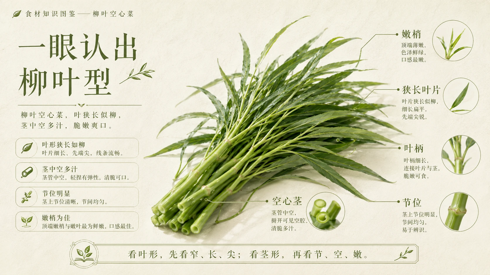 万物知识图鉴系列作品PPT——柳叶空心菜 - 预览图3