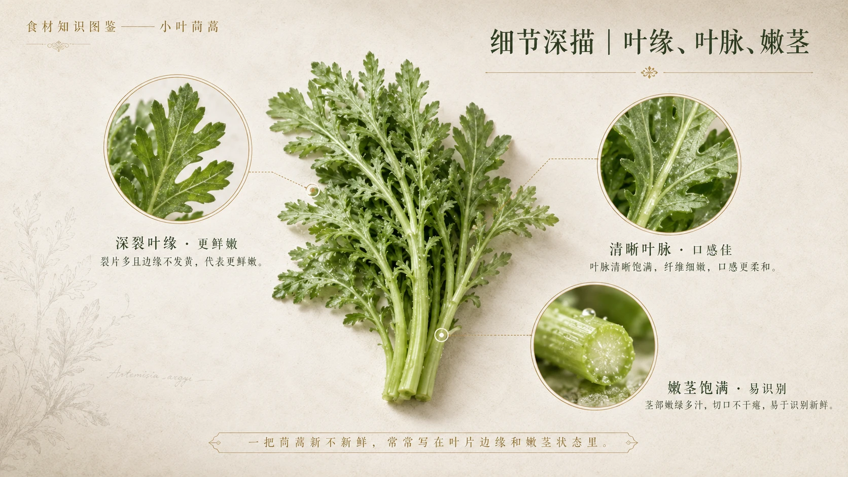 万物知识图鉴系列作品PPT——小叶茼蒿 - 预览图7