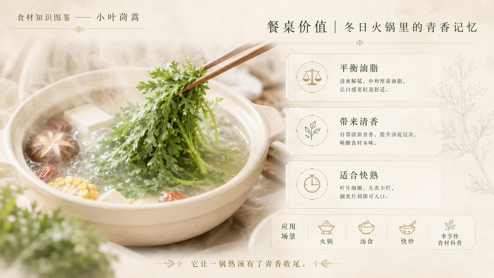 万物知识图鉴系列作品PPT——小叶茼蒿 - 预览图9
