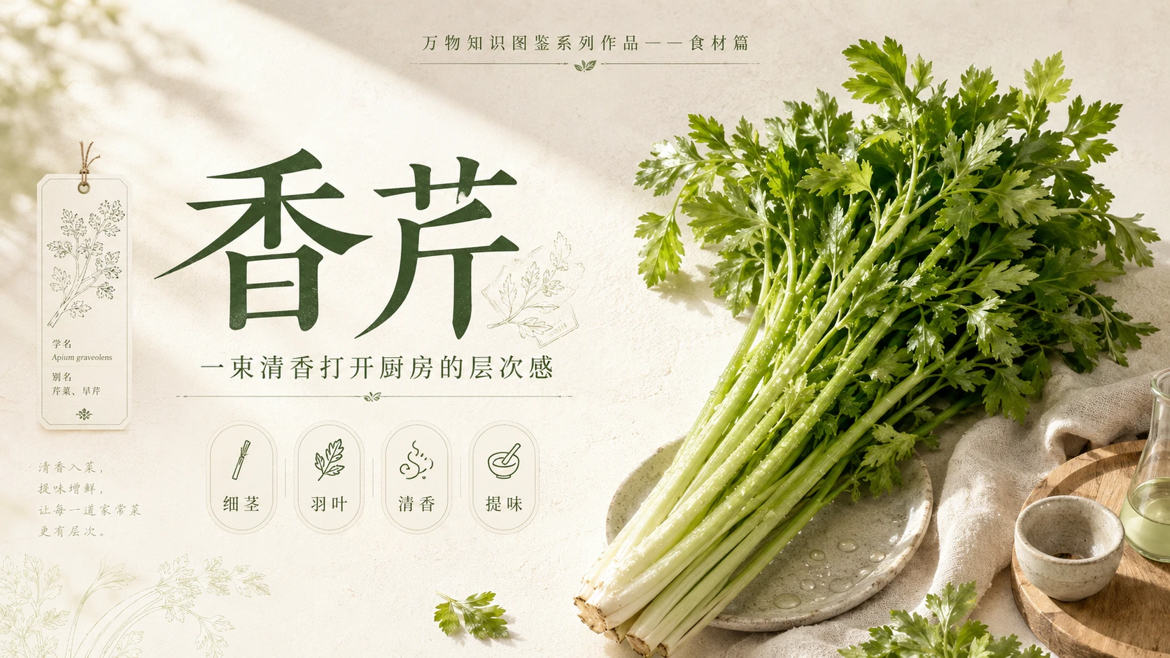 万物知识图鉴系列作品PPT——香芹 - 预览图1