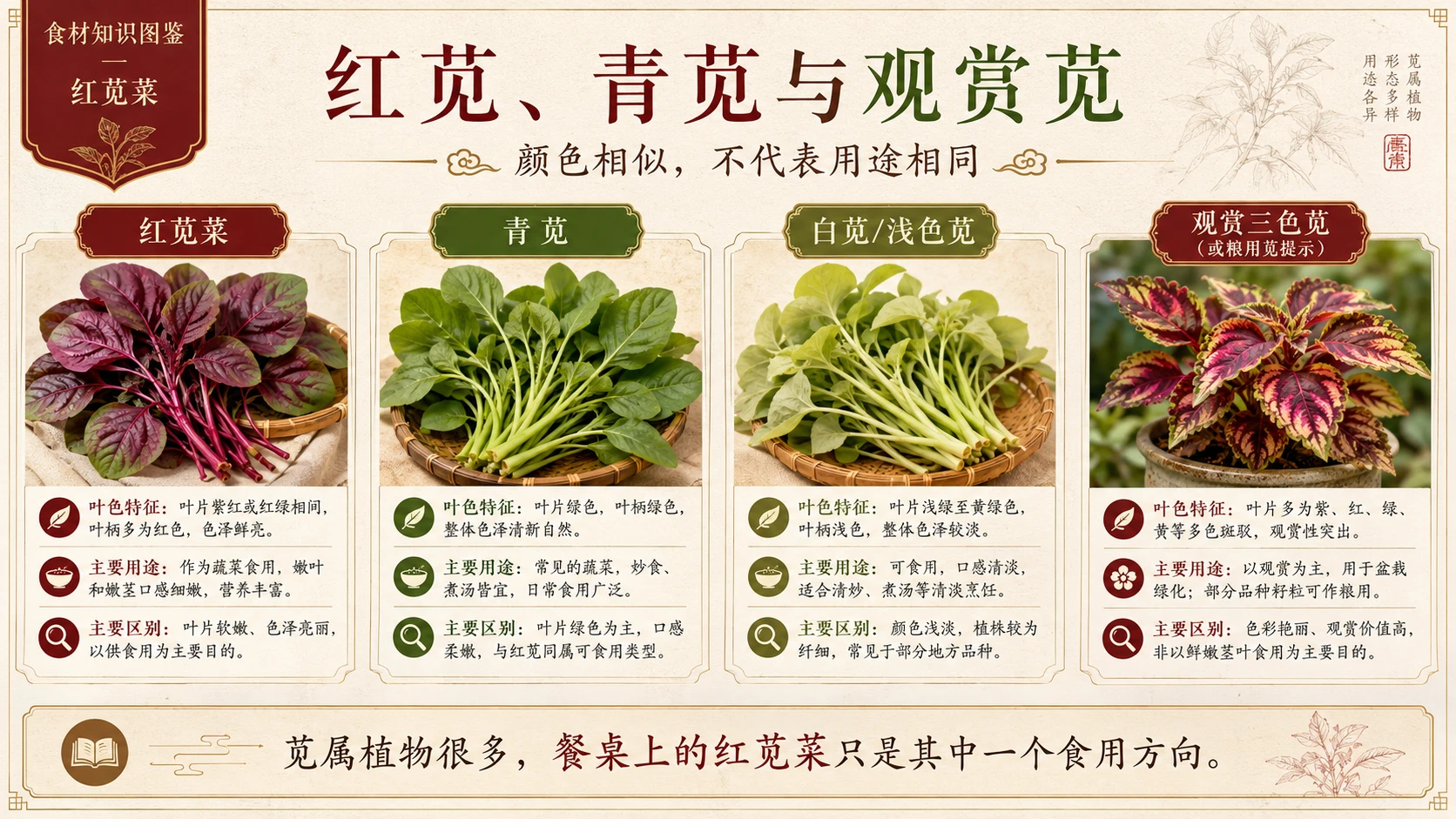 万物知识图鉴系列作品PPT——红苋菜 - 预览图8