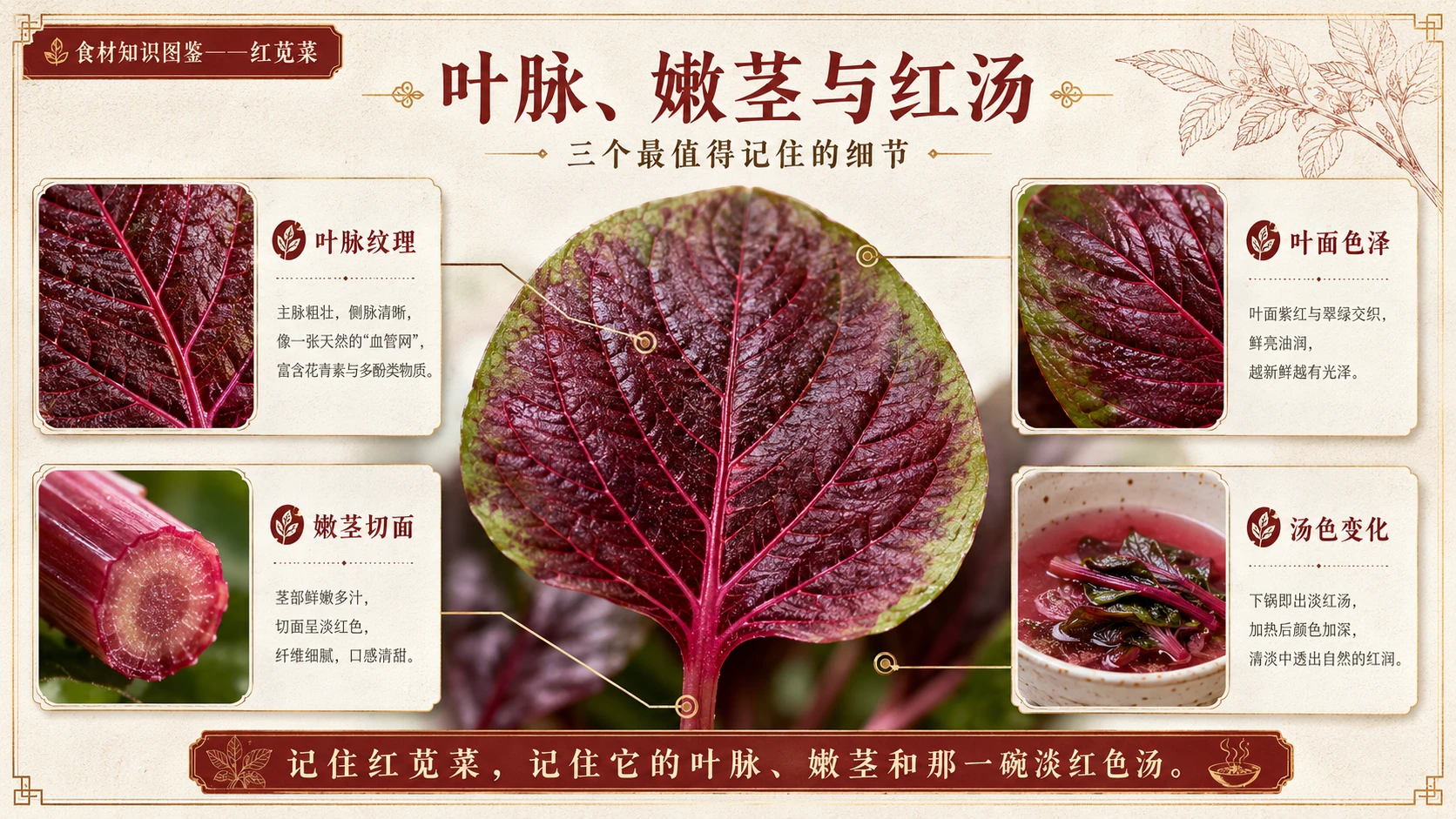 万物知识图鉴系列作品PPT——红苋菜 - 预览图9