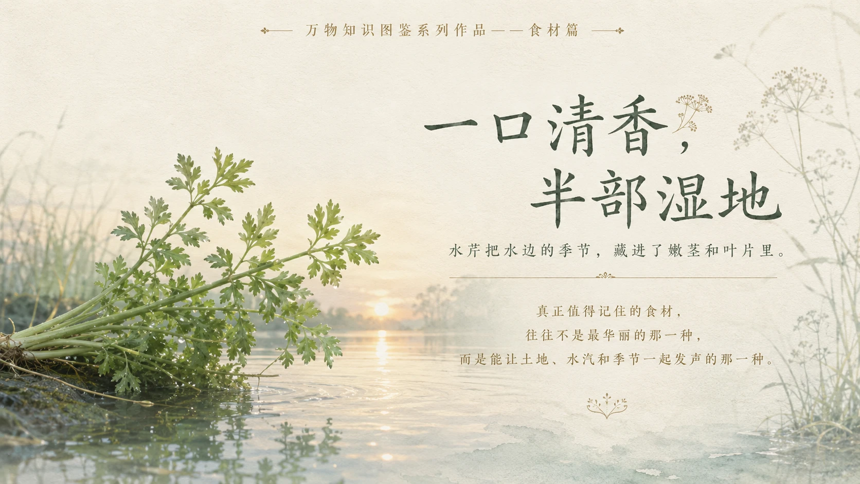 万物知识图鉴系列作品PPT——水芹 - 预览图10