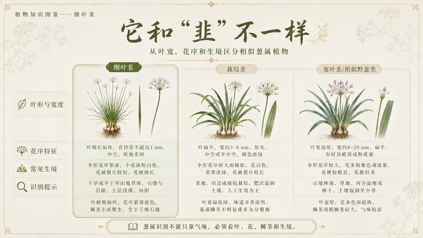 万物知识图鉴系列作品PPT——细叶韭 - 预览图8