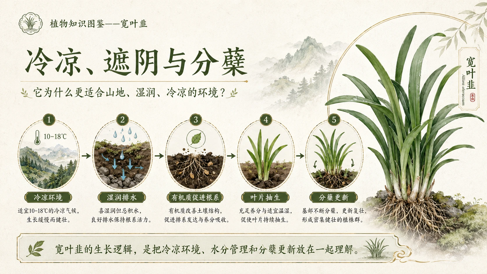 万物知识图鉴系列作品PPT——宽叶韭 - 预览图6