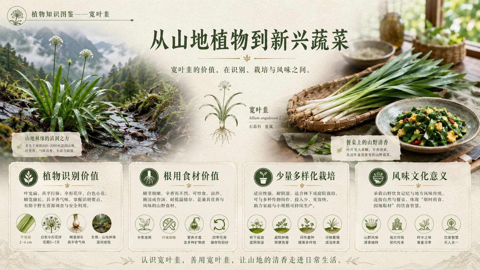 万物知识图鉴系列作品PPT——宽叶韭 - 预览图9