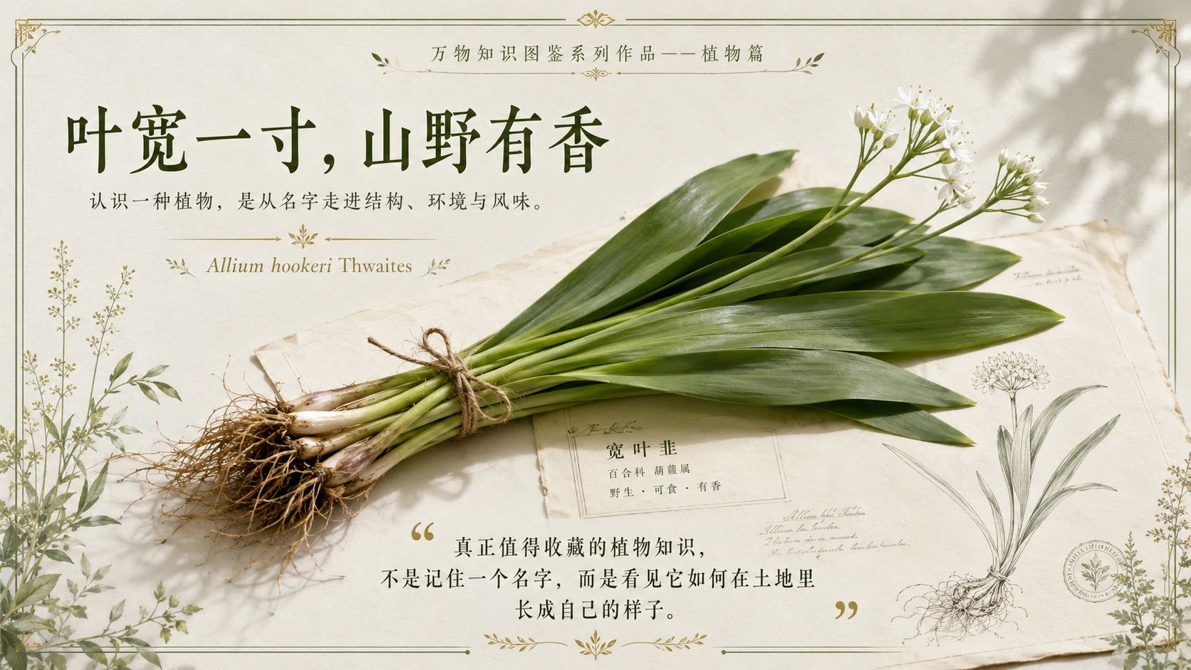 万物知识图鉴系列作品PPT——宽叶韭 - 预览图10
