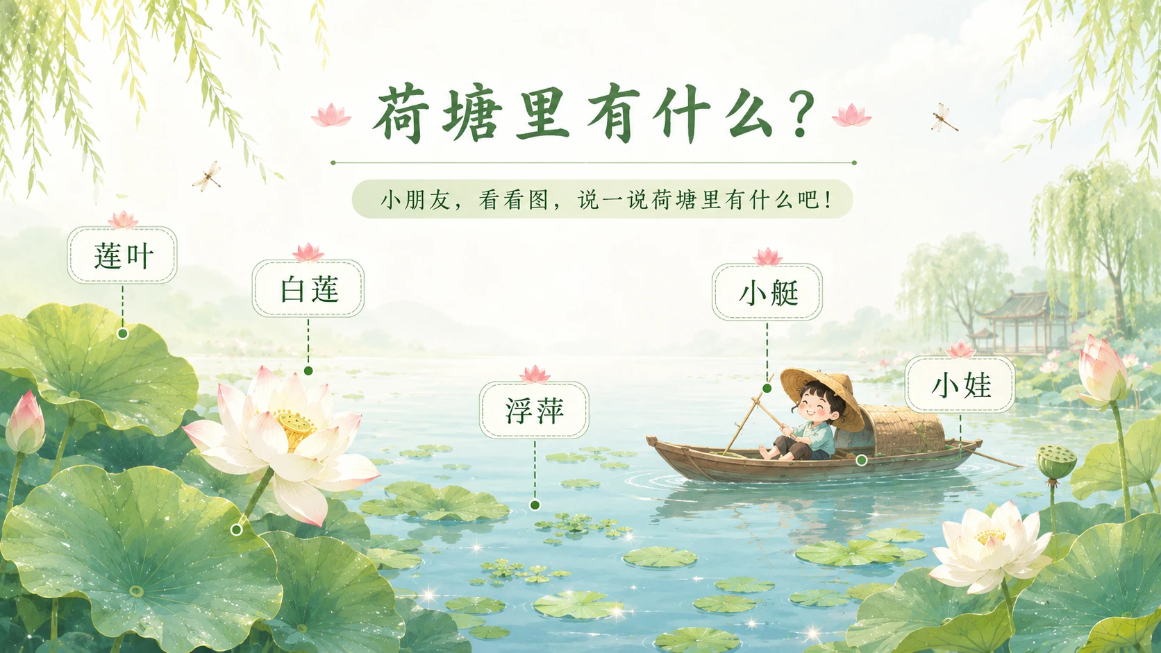小学古诗课堂系列课件PPT【完整课件包】——池上 - 预览图4