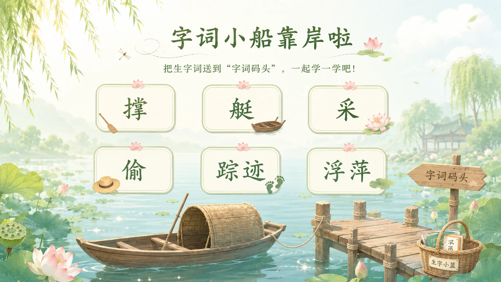 小学古诗课堂系列课件PPT【完整课件包】——池上 - 预览图8