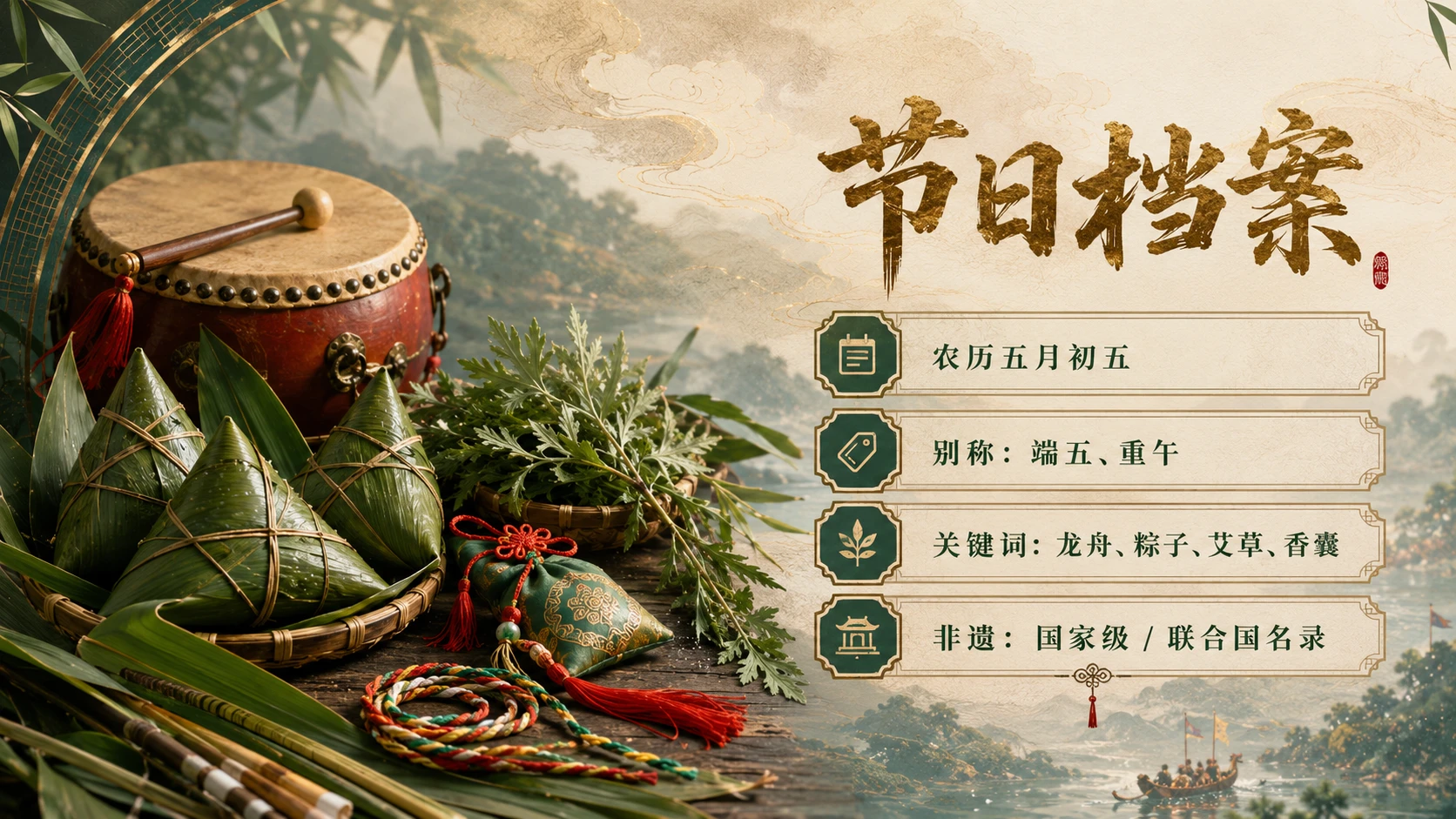 节日科普系列作品PPT——端午节 - 预览图3