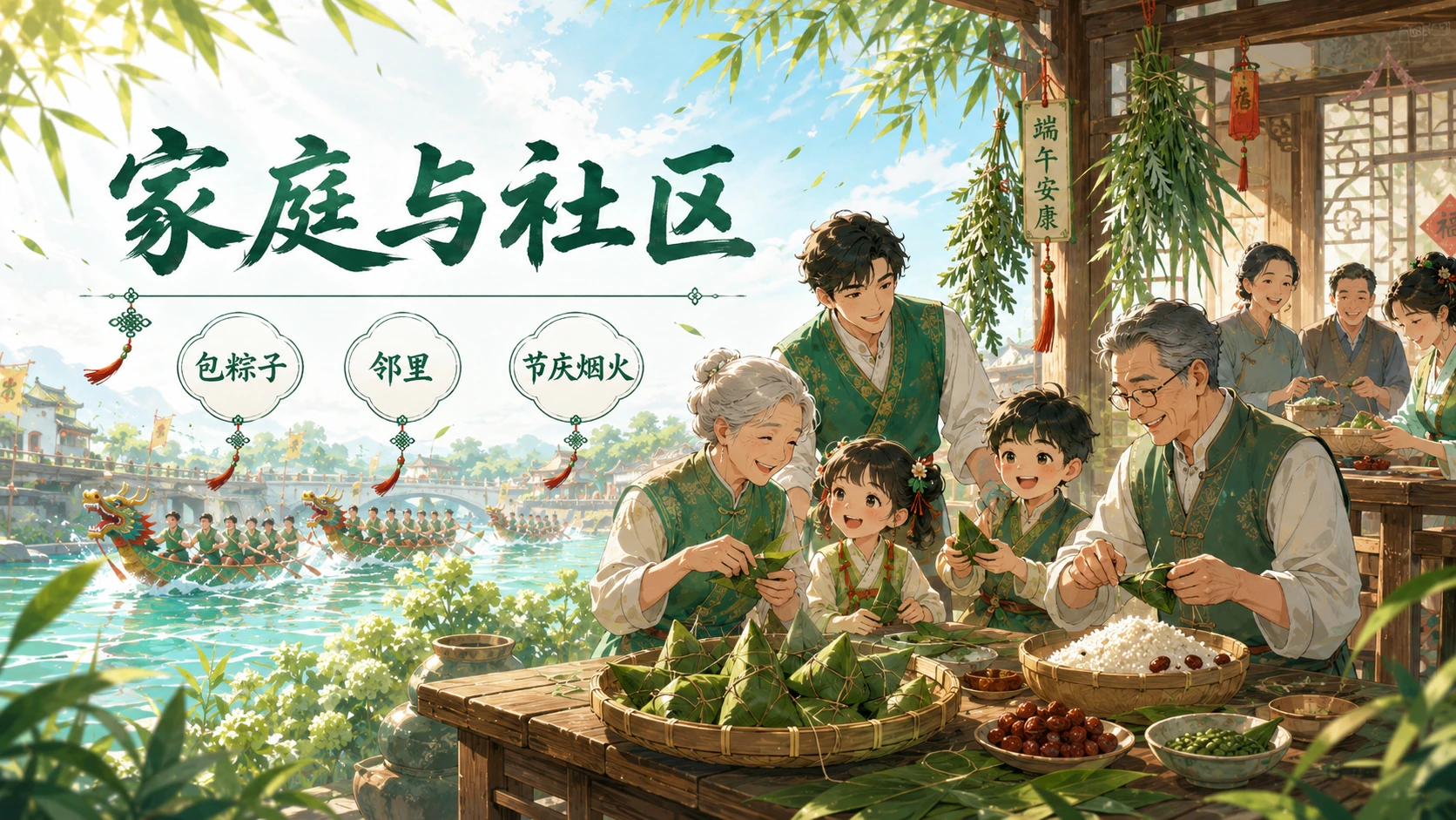 节日科普系列作品PPT——端午节二次元 - 预览图13