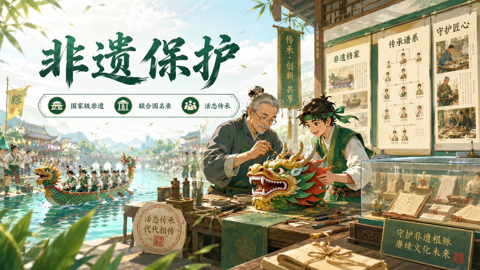 节日科普系列作品PPT——端午节二次元 - 预览图16