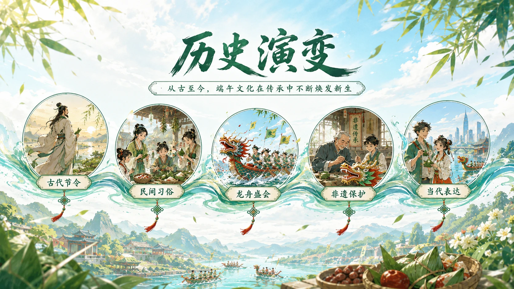 节日科普系列作品PPT——端午节二次元 - 预览图7