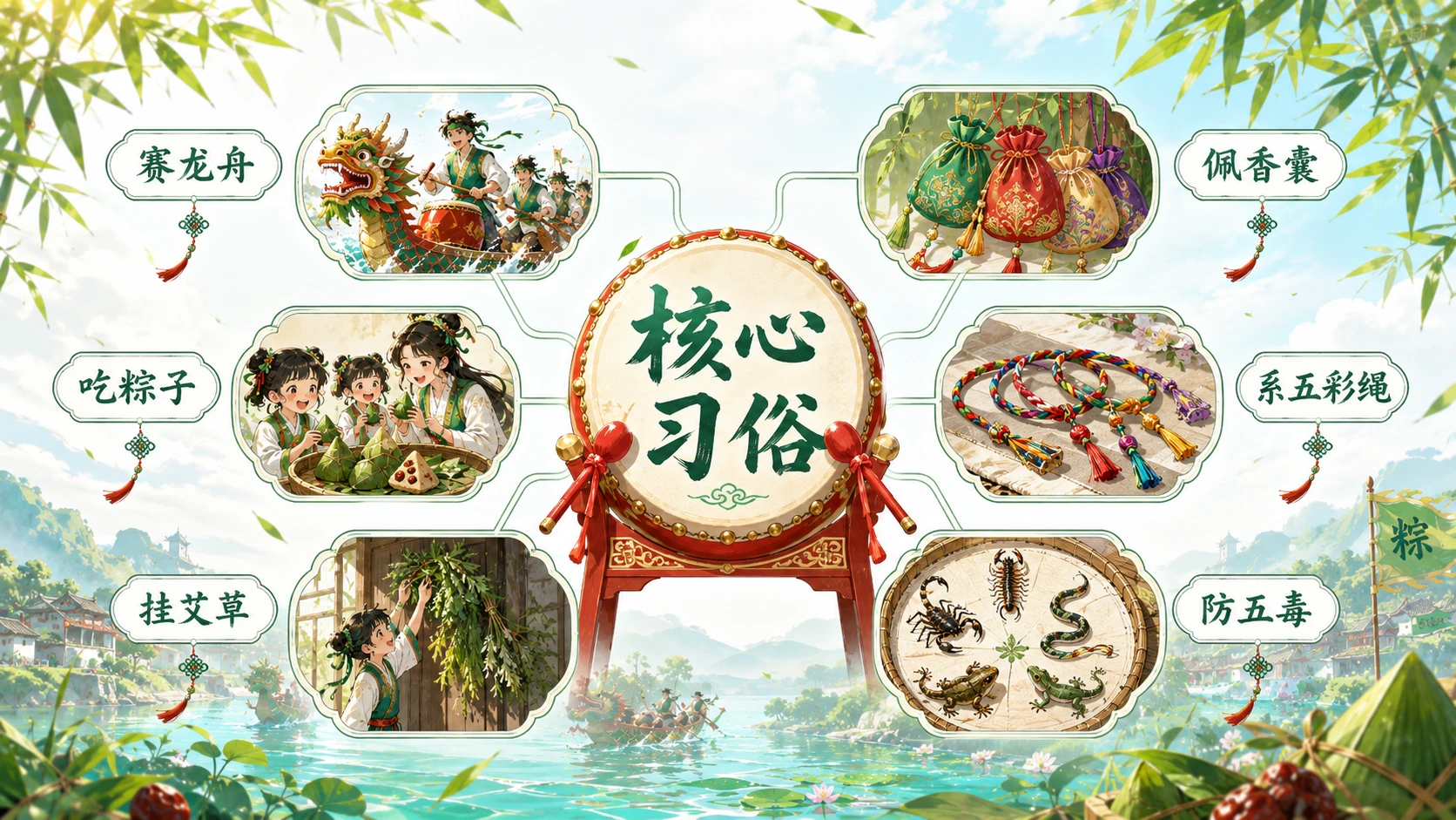 节日科普系列作品PPT——端午节二次元 - 预览图8