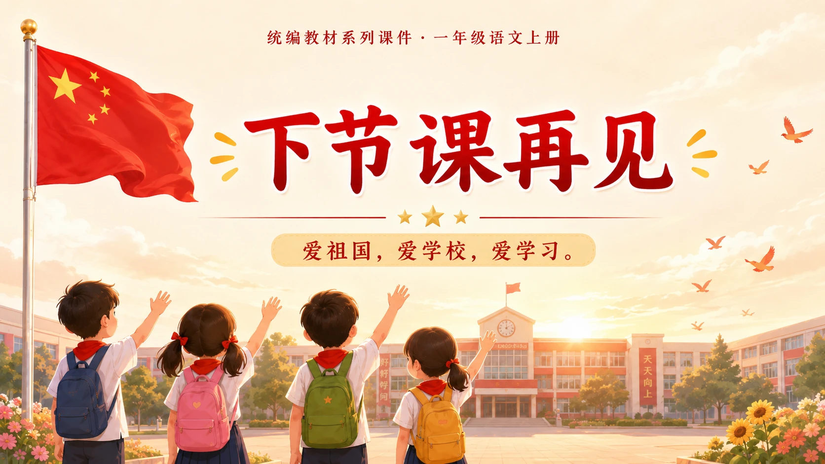 统编教材系列课件PPT——一年级语文上册第2课：我爱我们的祖国 - 预览图17