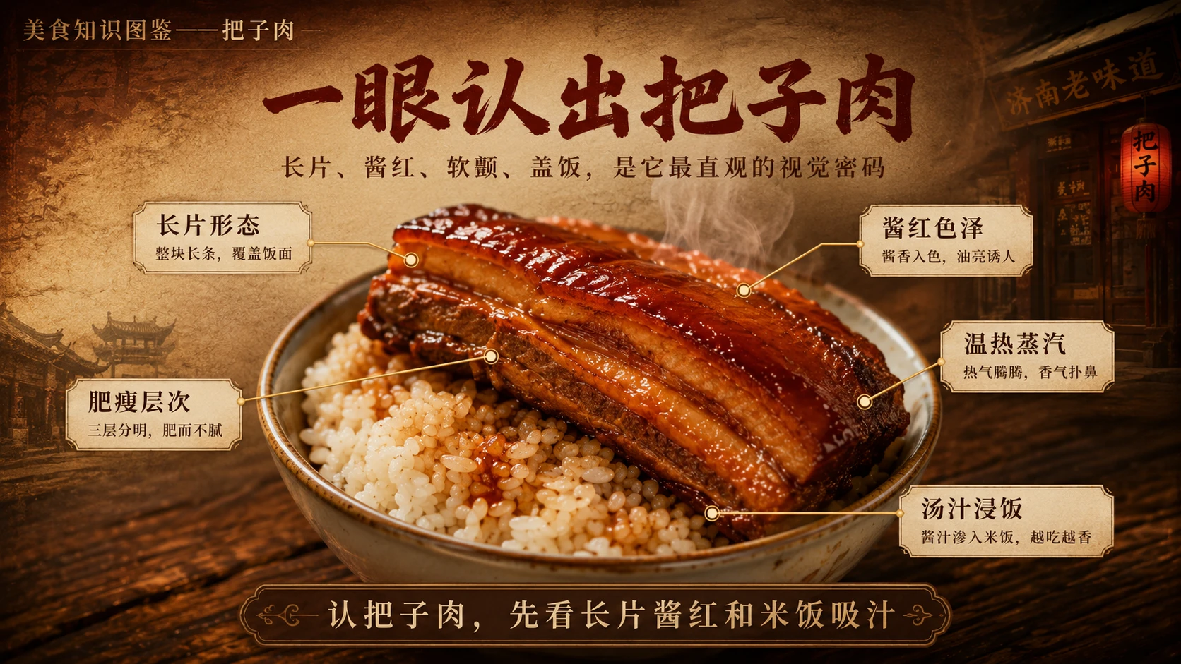 万物知识图鉴系列作品PPT——把子肉 - 预览图3