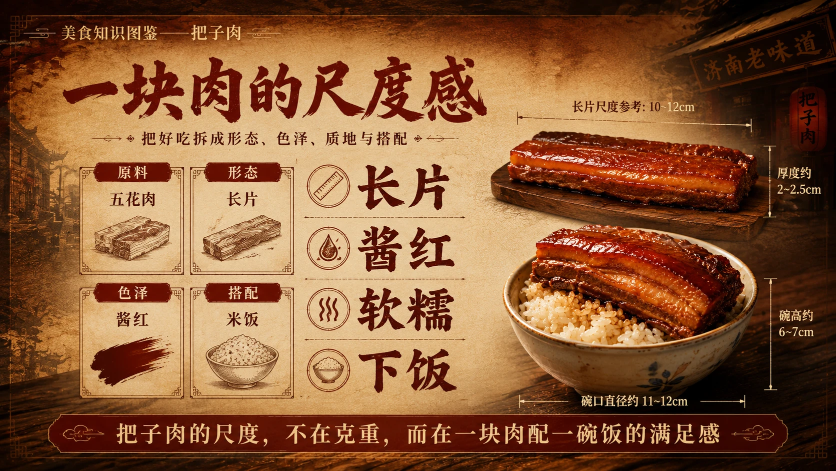 万物知识图鉴系列作品PPT——把子肉 - 预览图4