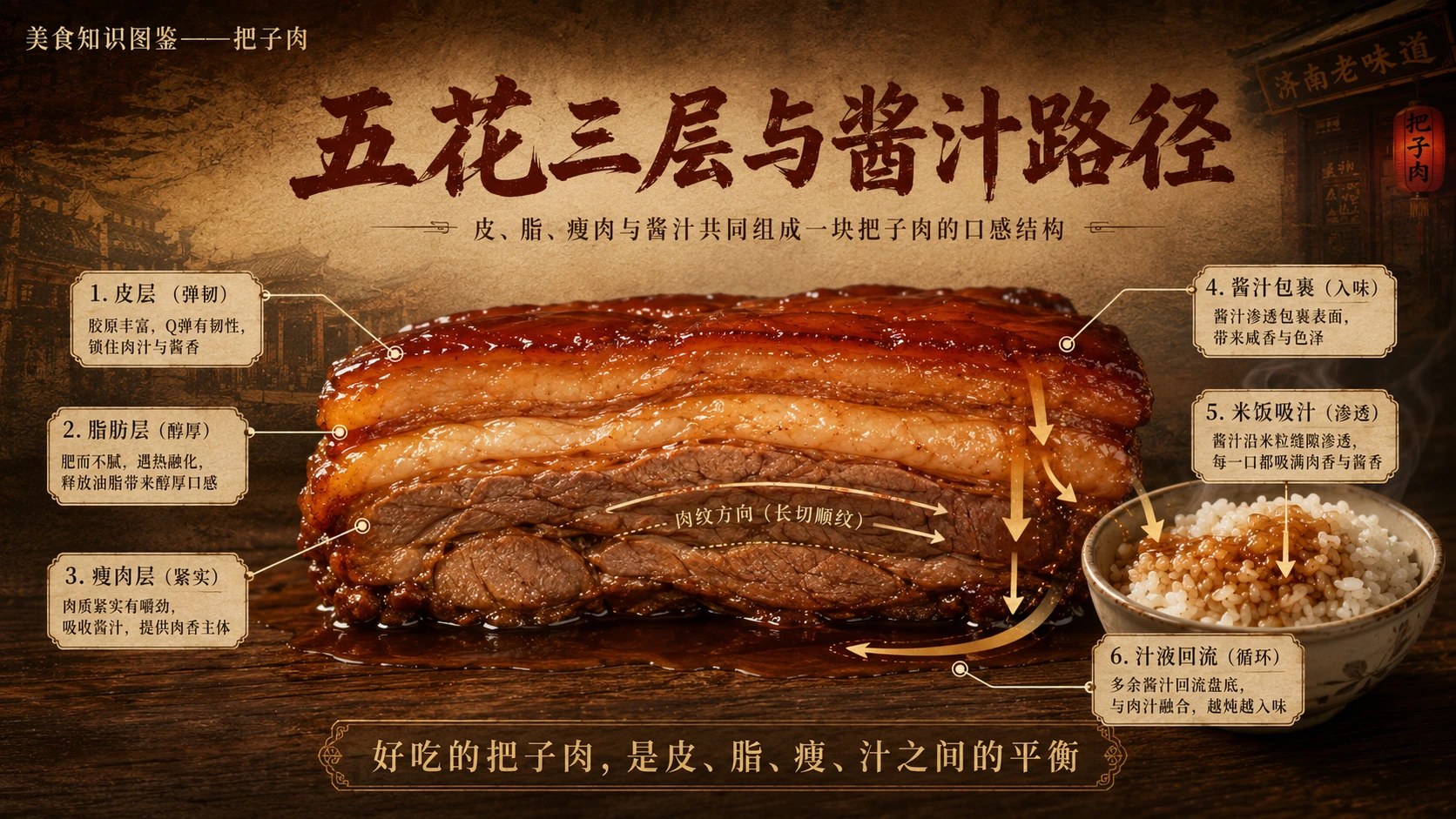 万物知识图鉴系列作品PPT——把子肉 - 预览图5