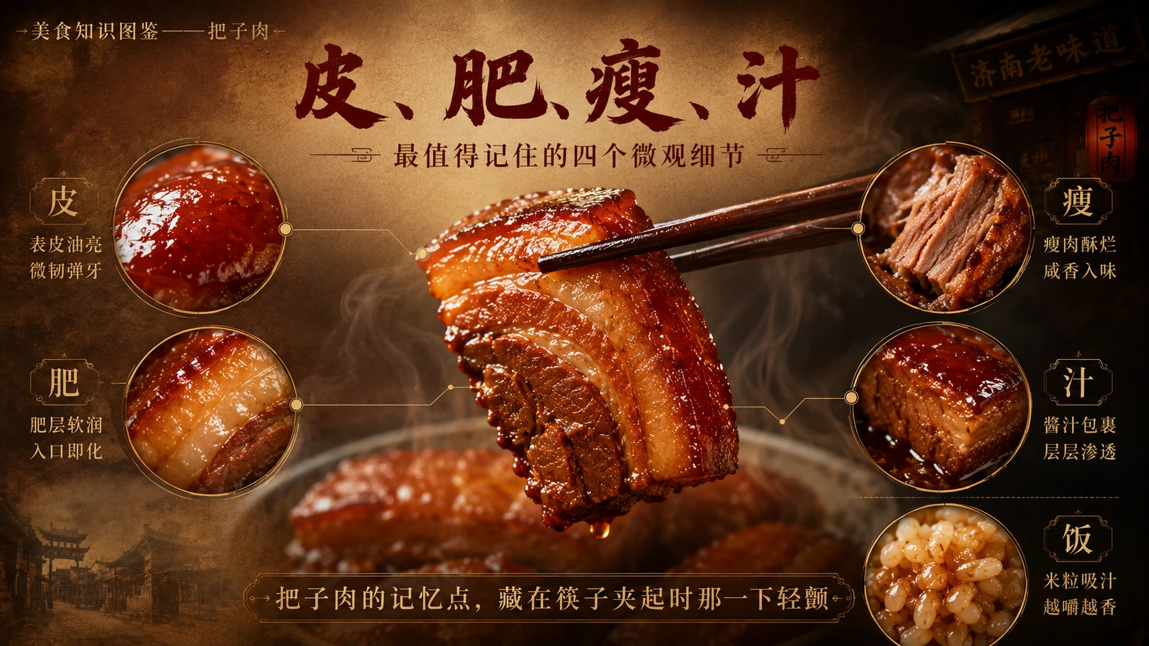 万物知识图鉴系列作品PPT——把子肉 - 预览图7