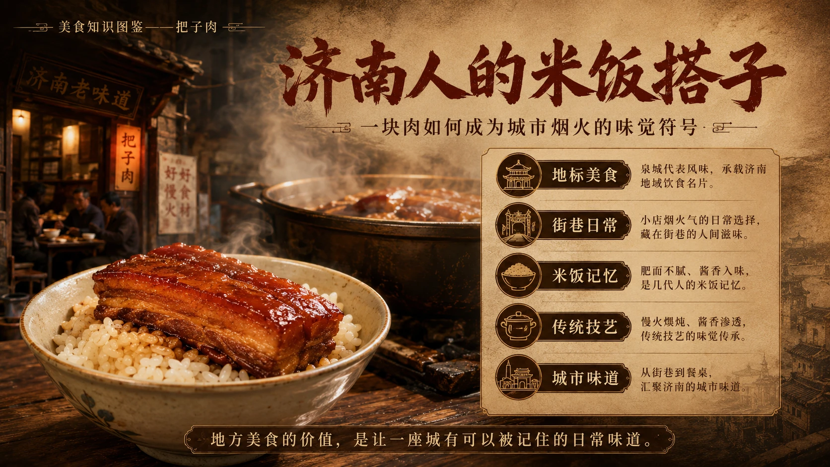 万物知识图鉴系列作品PPT——把子肉 - 预览图9