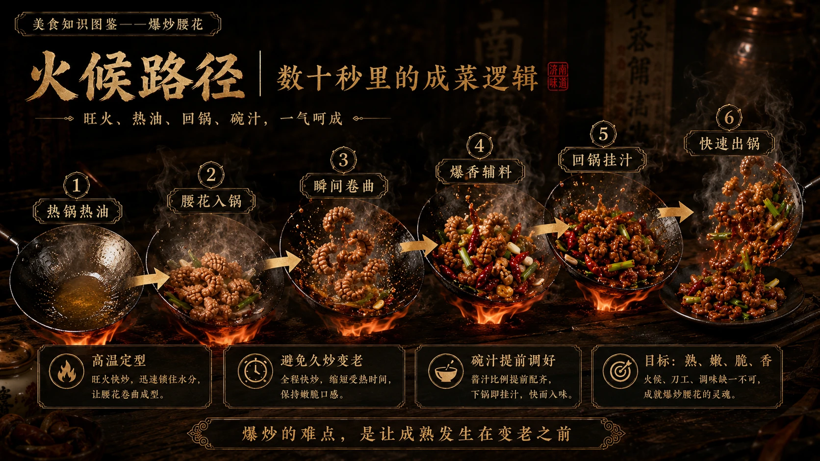 万物知识图鉴系列作品PPT——爆炒腰花 - 预览图6