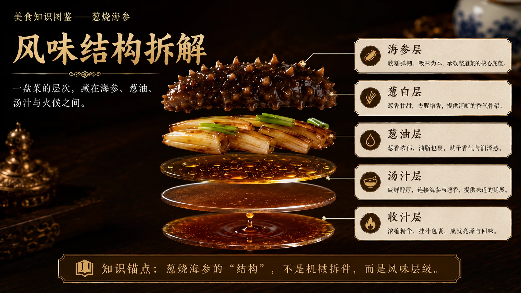 万物知识图鉴系列作品PPT——葱烧海参 - 预览图5
