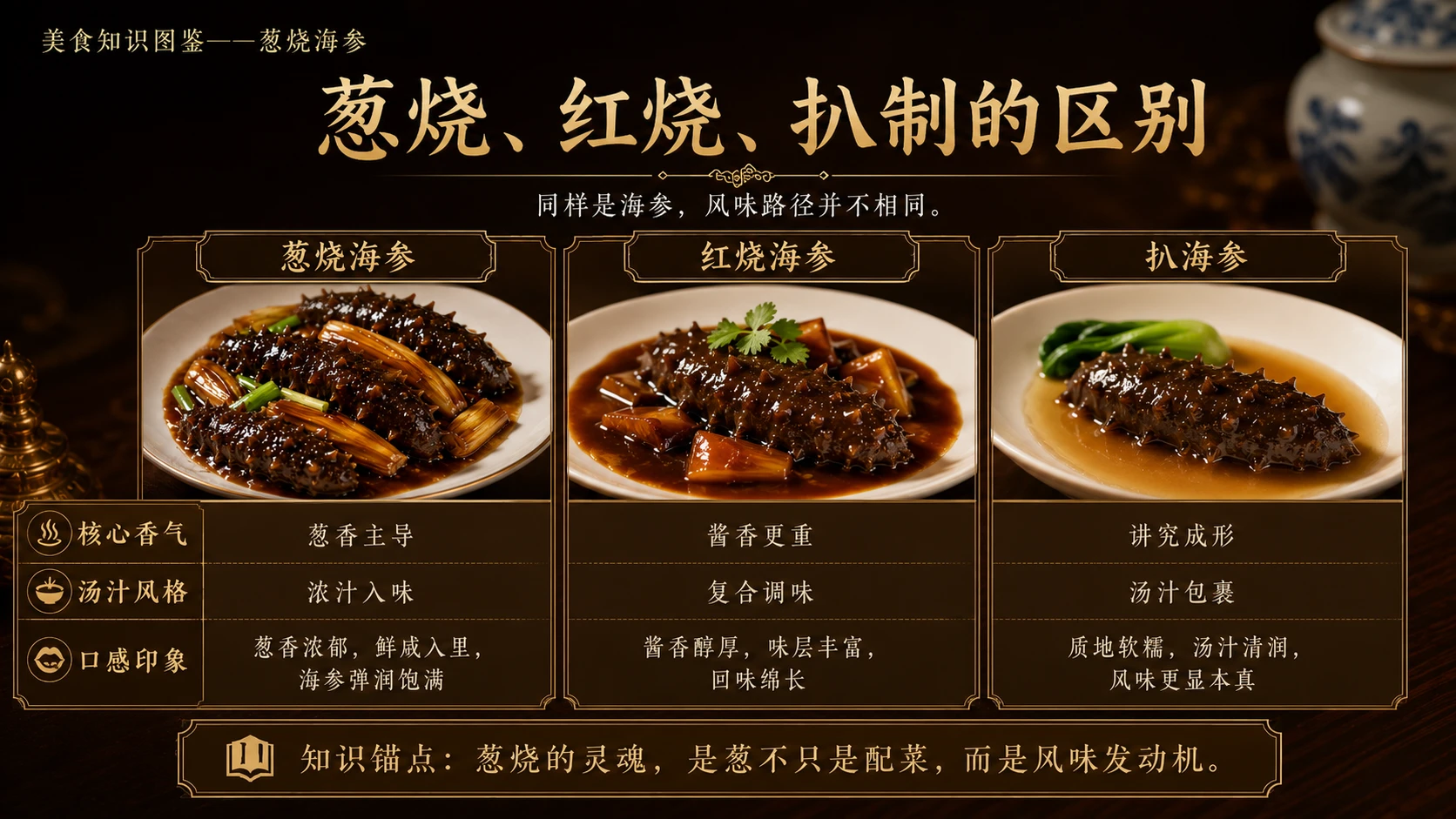 万物知识图鉴系列作品PPT——葱烧海参 - 预览图8