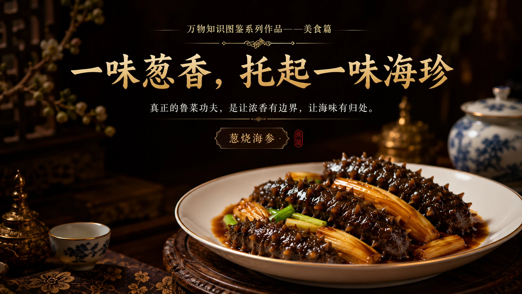万物知识图鉴系列作品PPT——葱烧海参 - 预览图10