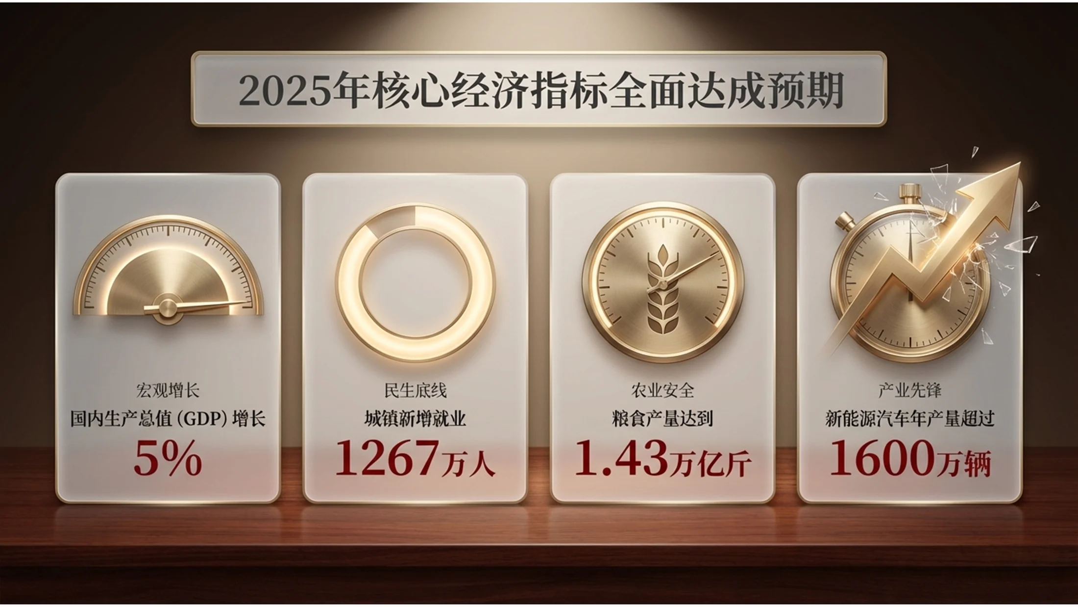 桃木纹理风格政府工作报告PPT - 预览图2