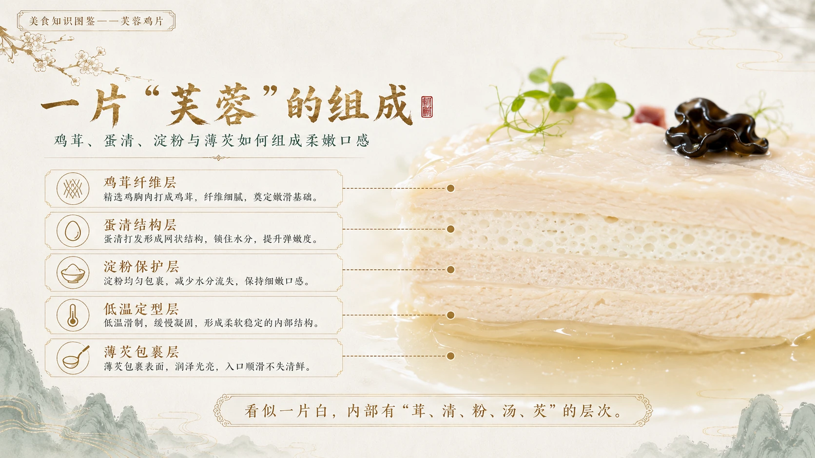 万物知识图鉴系列作品PPT——芙蓉鸡片 - 预览图6