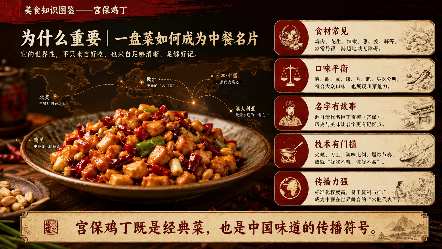 万物知识图鉴系列作品PPT——宫保鸡丁 - 预览图6