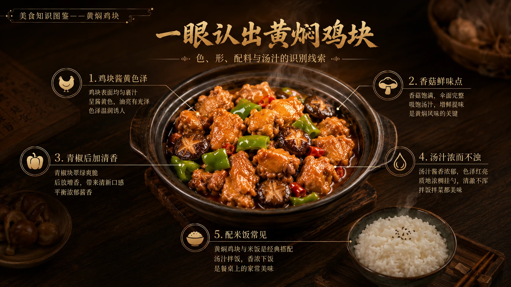 万物知识图鉴系列作品PPT——黄焖鸡块 - 预览图2