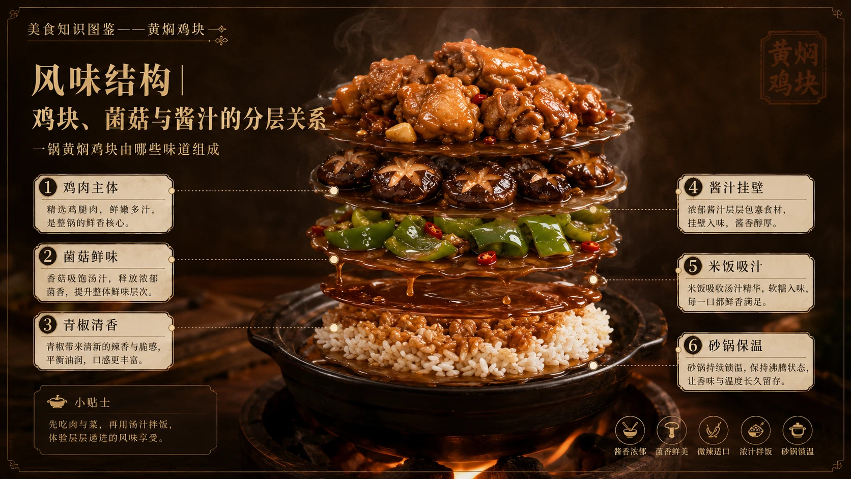 万物知识图鉴系列作品PPT——黄焖鸡块 - 预览图3