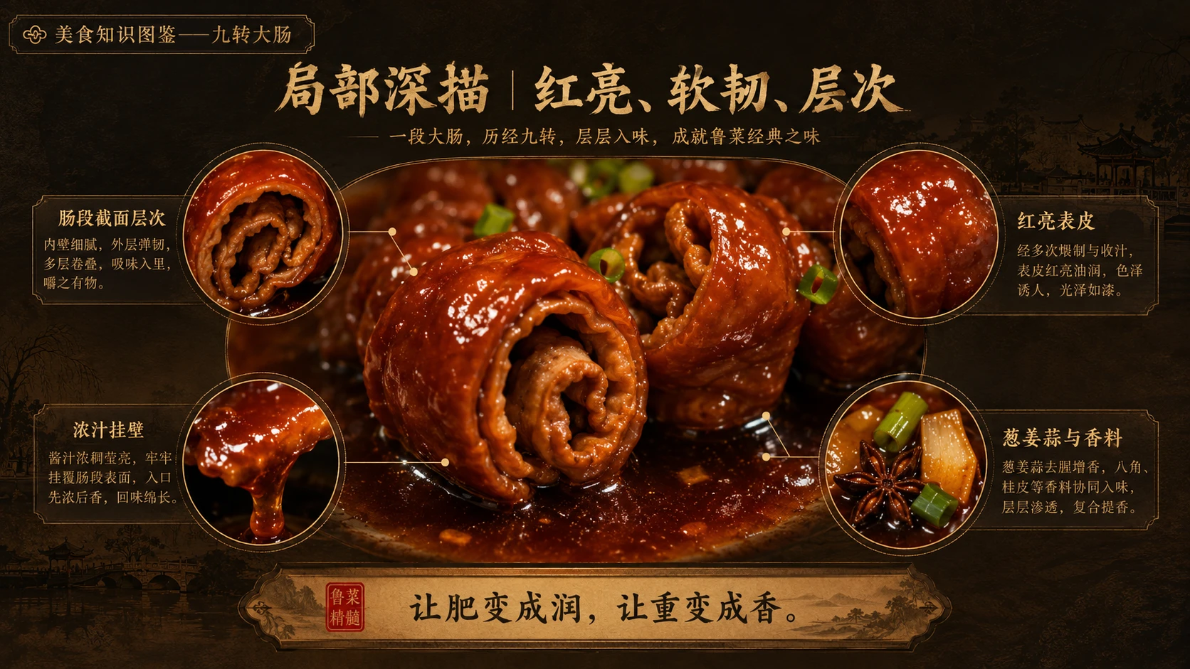 万物知识图鉴系列作品PPT——九转大肠 - 预览图7